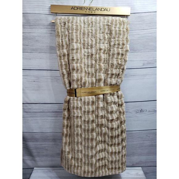 Adrienne Landau Home Luxury Faux Fur Reversible Throw Blanket - Picture 3 of 6